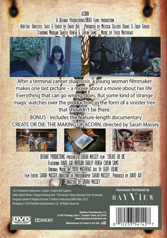 acorn - Back Panel - DVD