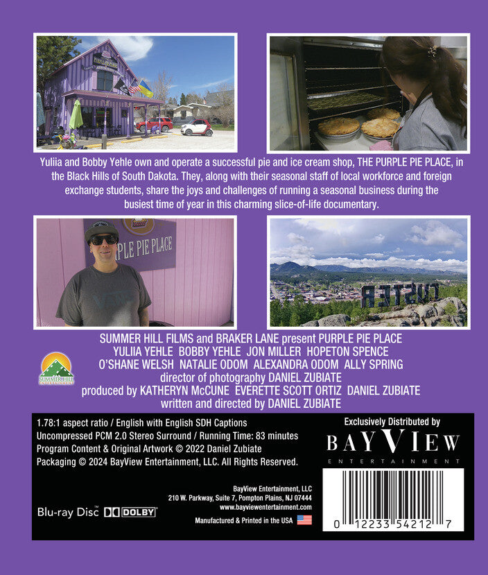 purple pie place - Back Panel - Blu-ray