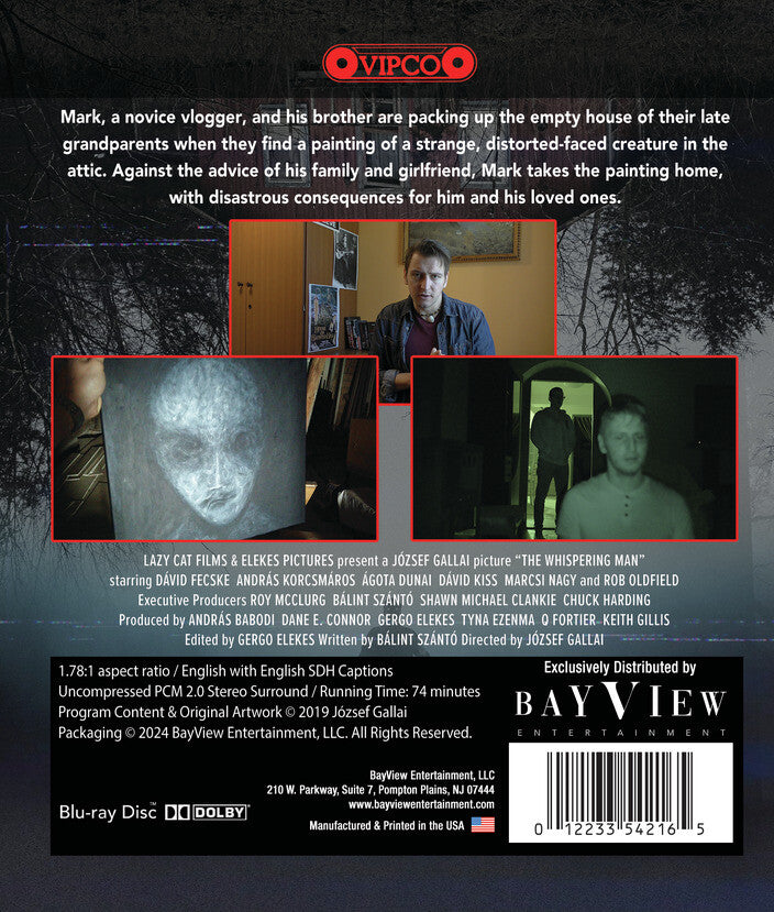 the whispering man - Back Panel - Blu-ray