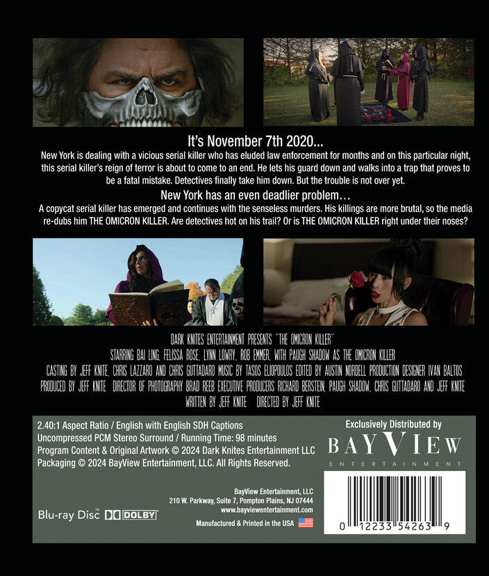 the omicron killer - Back Panel - Blu-ray