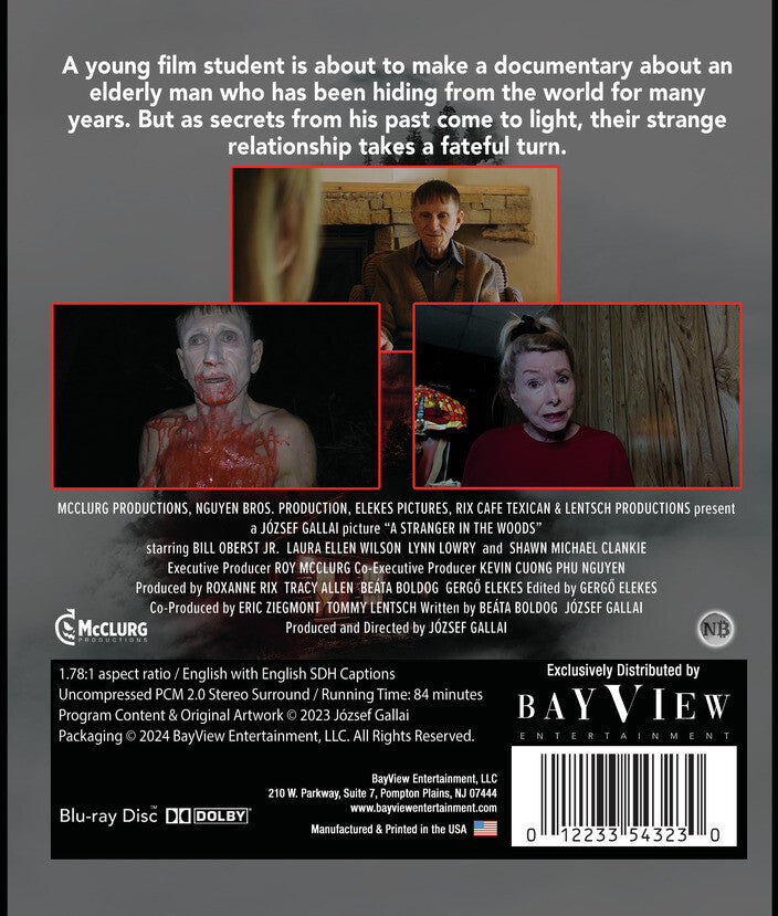 a stranger in the woods - Back Panel - Blu-ray