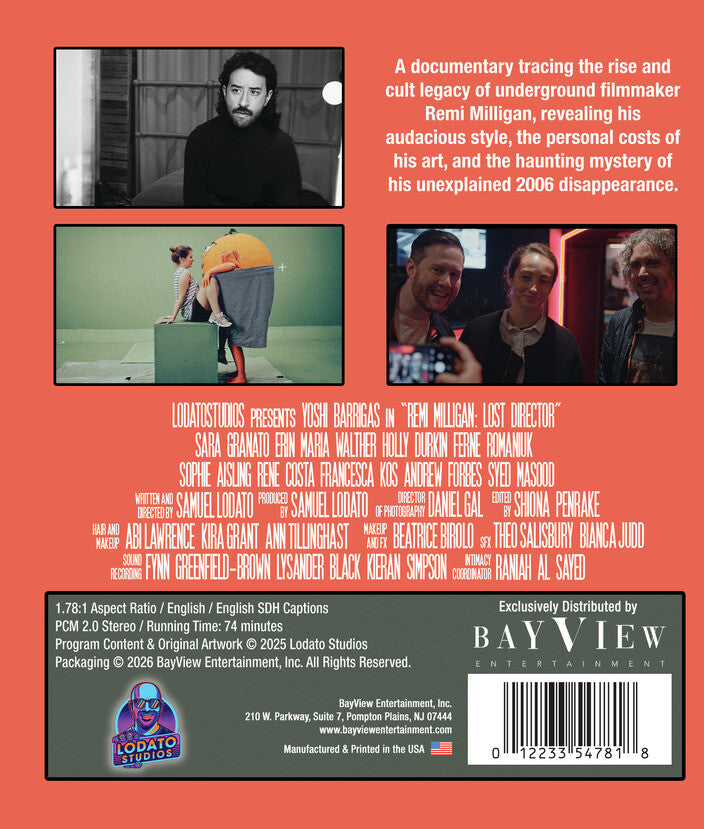 Remi Milligan: Lost Director [Blu-ray] - Back Panel - 