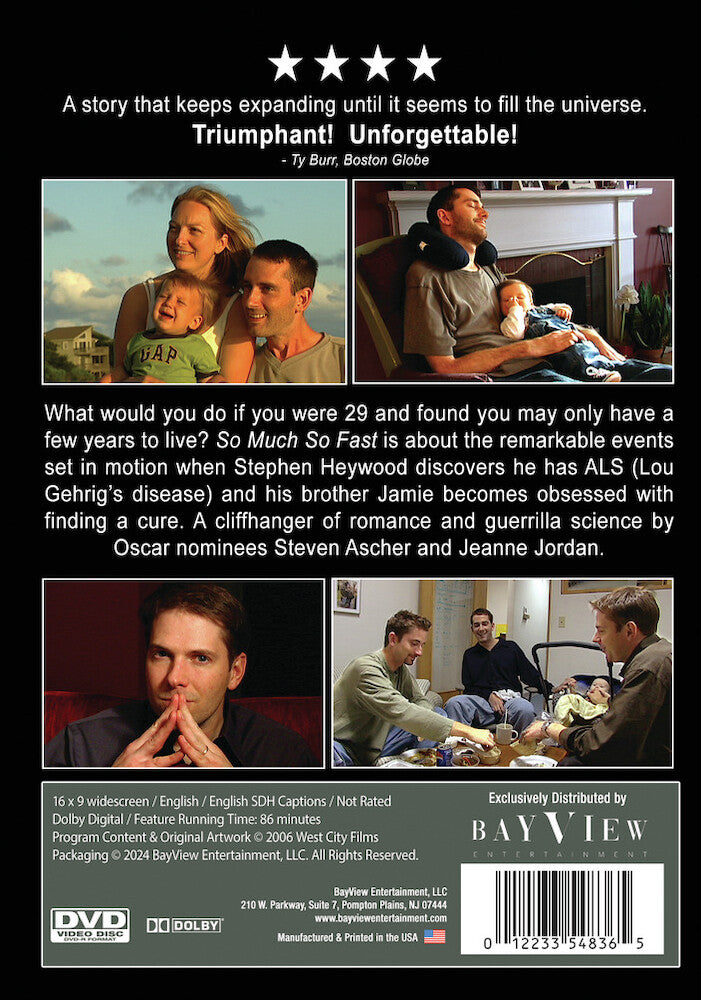 so much so fast - Back Panel - DVD