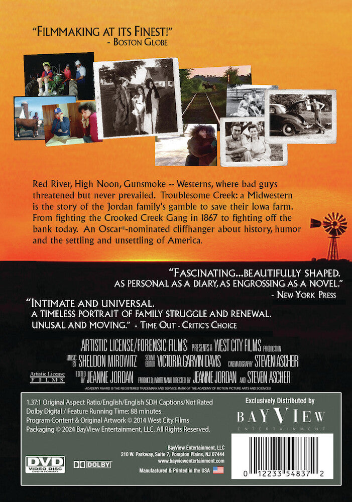troublesome creek: a midwestern - Back Panel - DVD