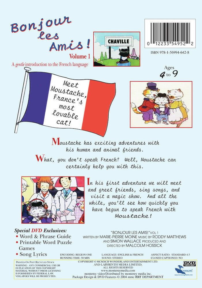 Bonjour Les Amis: Volume 1 - Back Panel - 