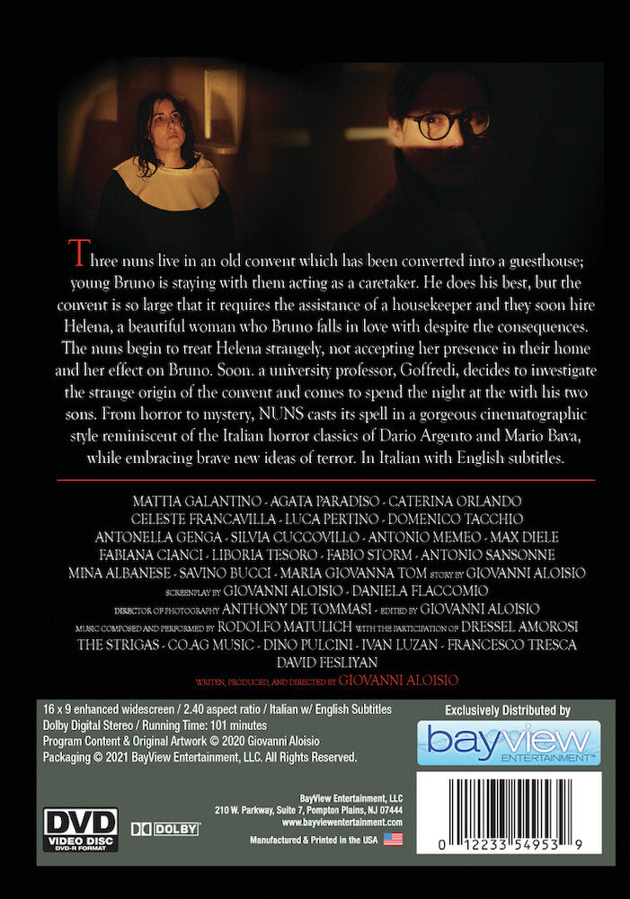 Nuns - An Italian Horror Story - Back Panel - 