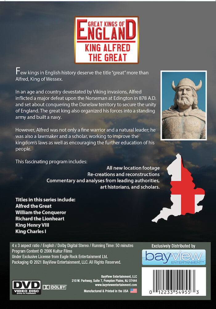 Great Kings Of England: Alfred The Great - Back Panel - 