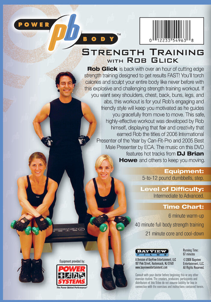 Powerbody: Strength Training with Rob Glick - Back Panel - 