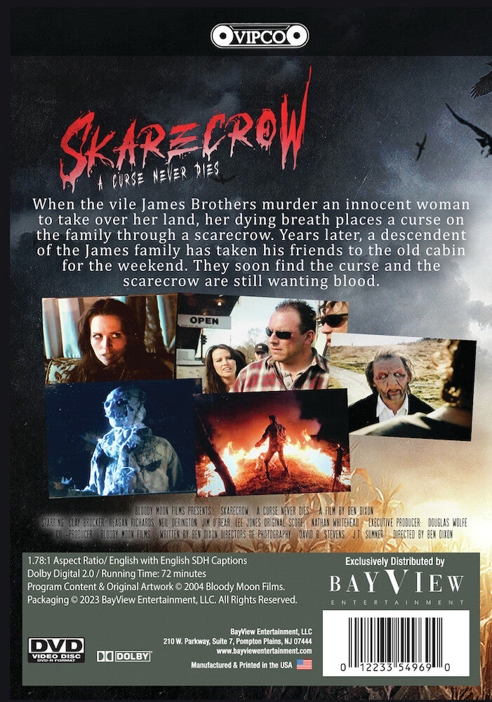 Skarecrow: A Curse Never Dies - Back Panel - 