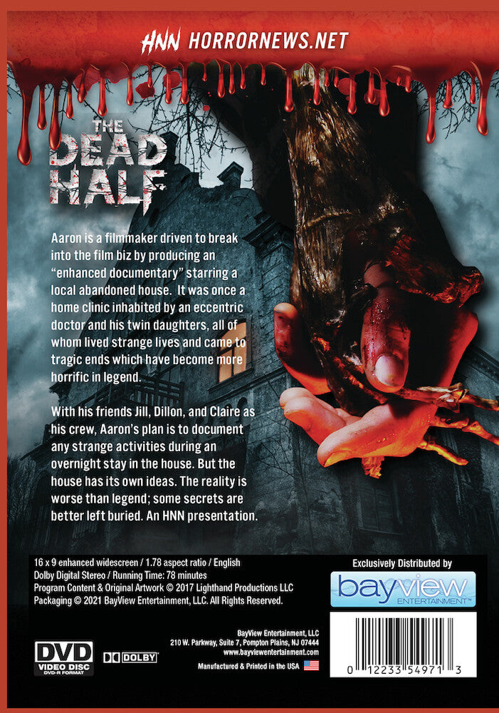 Horror Asylum Presents: The Dead Half - Back Panel - 