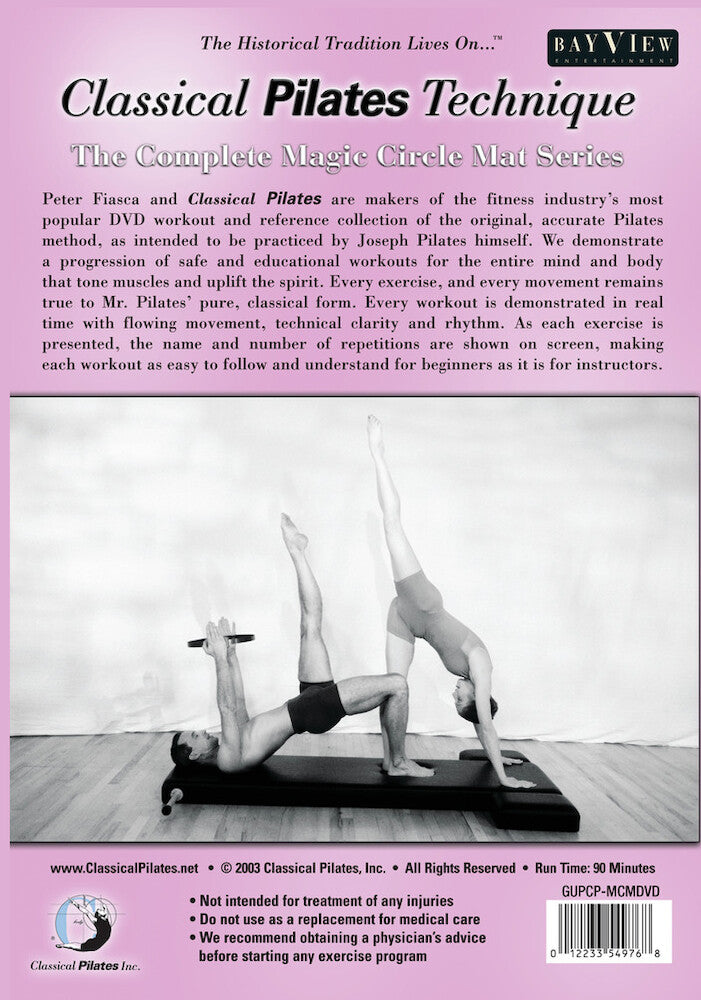 Classical Pilates: Magic Circle and Refomer Workout - Back Panel - 