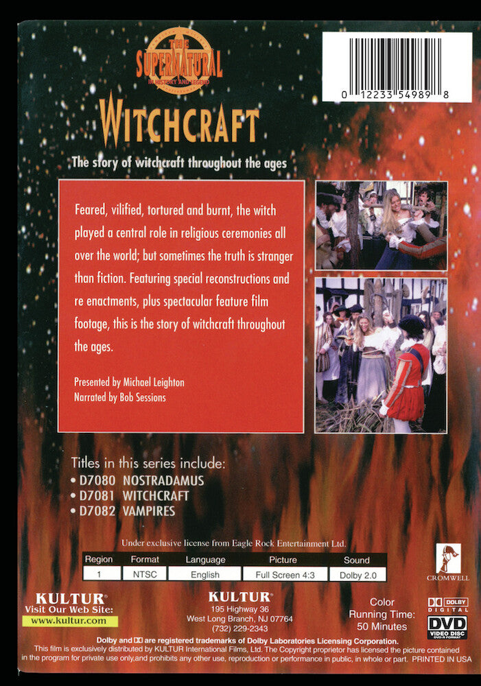 The Supernatural: Witchcraft - Back Panel - 