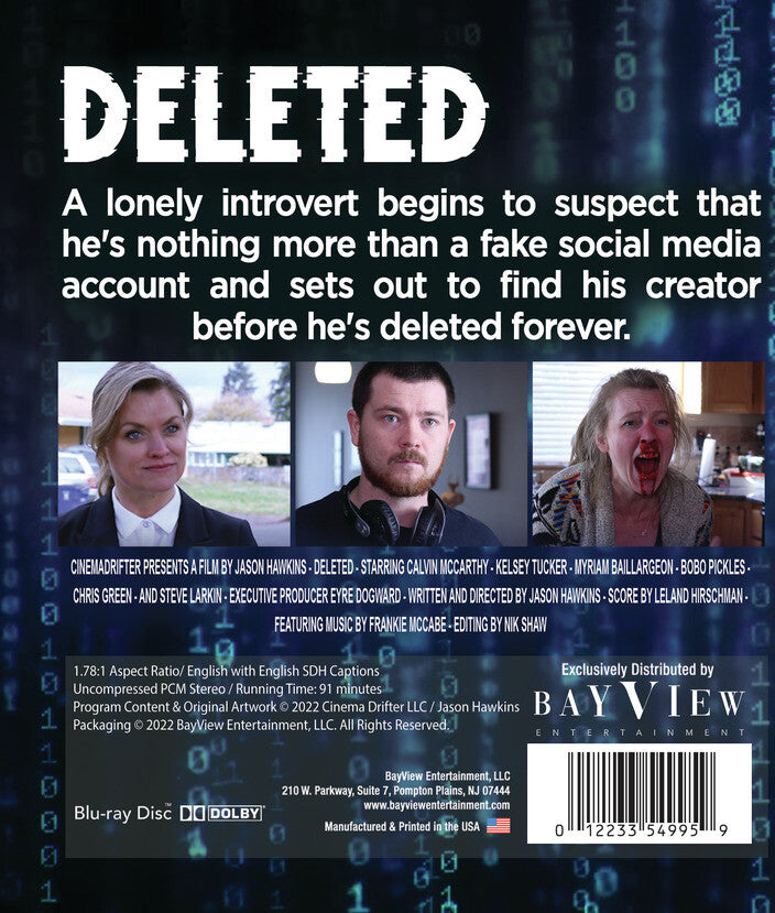 Deleted [Blu-ray] - Back Panel - 