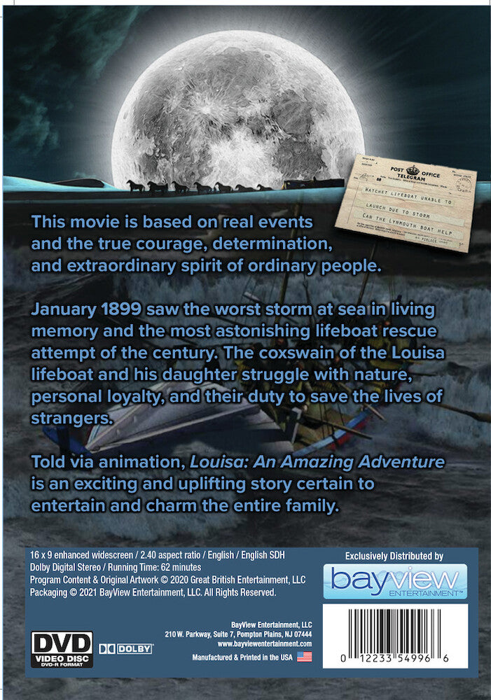 Louisa: An Amazing Adventure - Back Panel - 