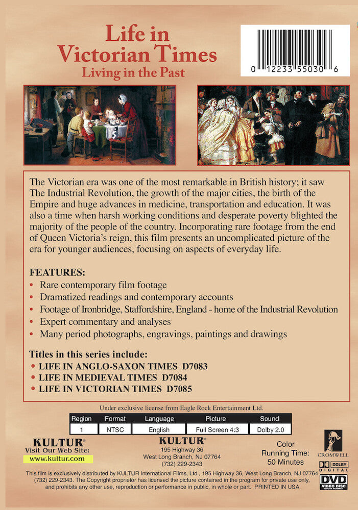 Living In The Past: Life In Victorian Times - Back Panel - 