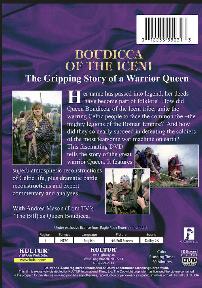 Great Queens Of England: Boudicca Of The Iceni - Back Panel - 