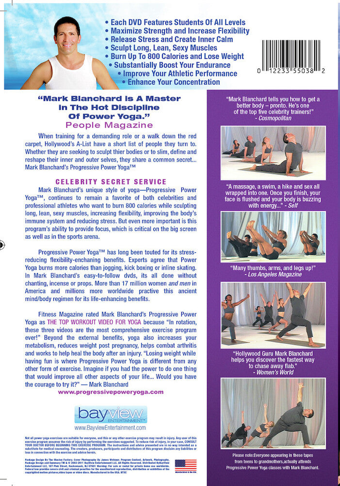 Progressive Power Yoga Volume 2 - Back Panel - 