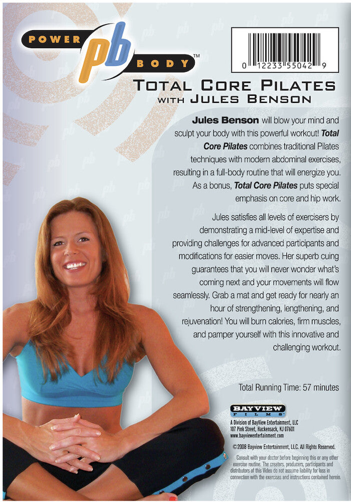 Powerbody: Total Core Pilates with Julie Benson - Back Panel - 