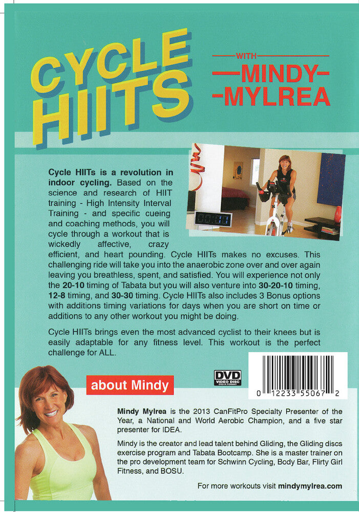 Mindy Mylrea: Cycle HIITS - Back Panel - 