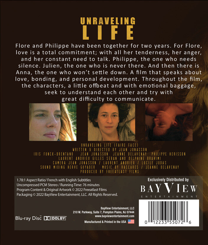 Unraveling Life [Blu-ray] - Back Panel - 