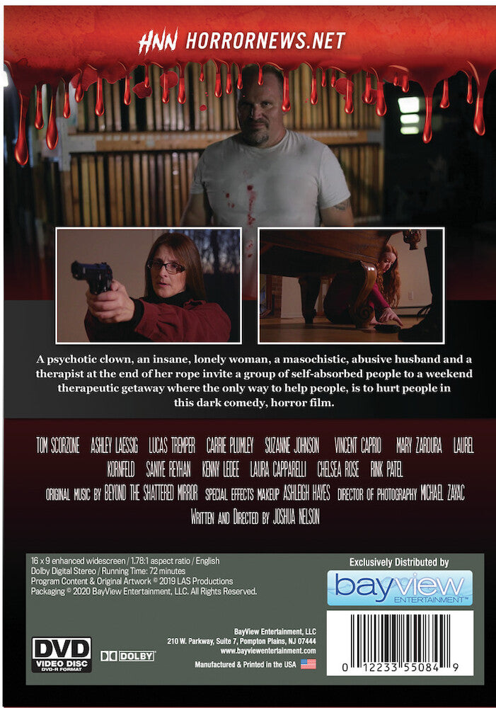 Horror Asylum Presents: Psycho-Therapy - Back Panel - 