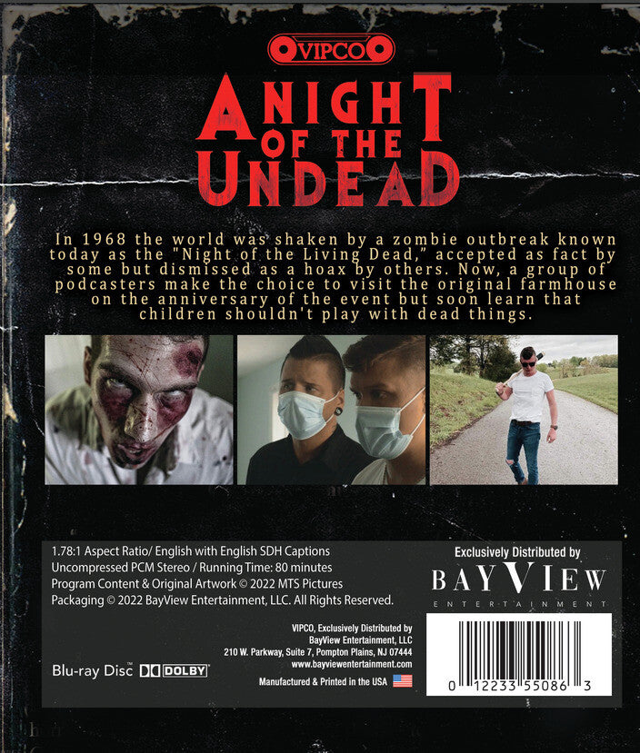 A Night of The Undead [Blu-ray] - Back Panel - 
