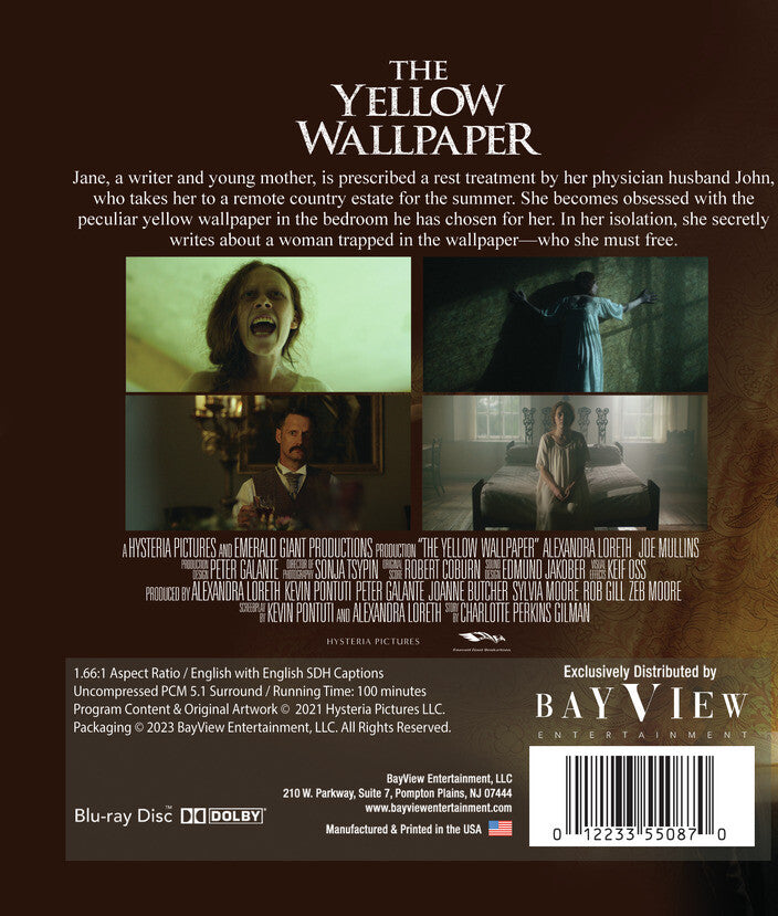 The Yellow Wallpaper [Blu-ray] - Back Panel - 