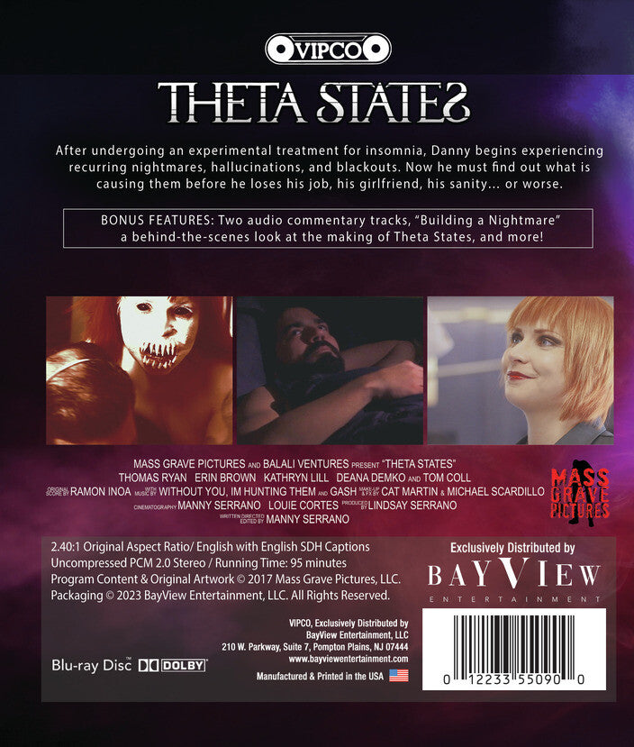 Theta States [Blu-ray] - Back Panel - 