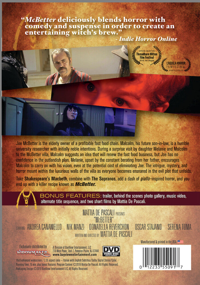 McBetter: Fast Food Has a New King - Deluxe Edition - Back Panel - 
