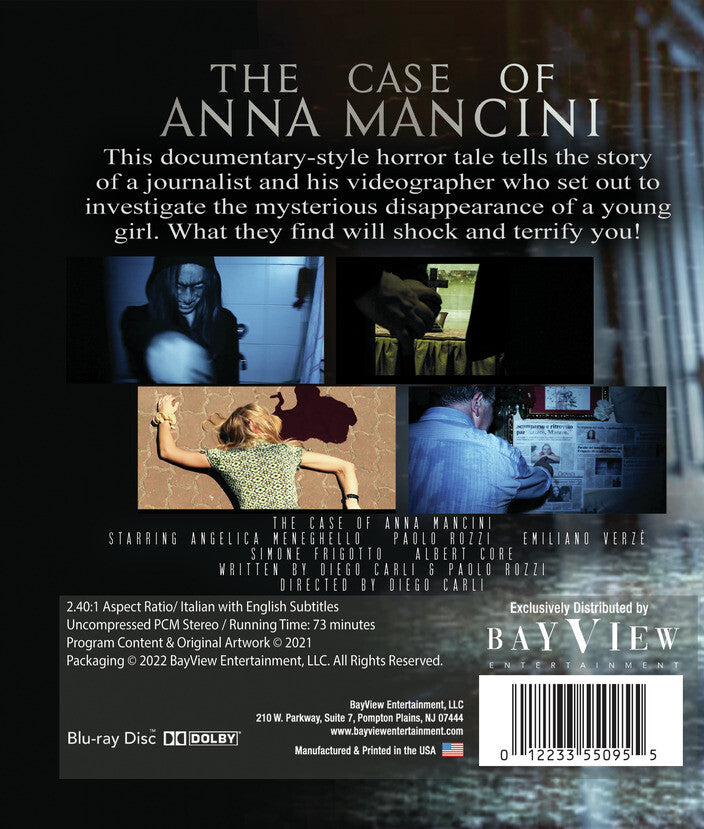 The Case of Anna Mancini [Blu-ray] - Back Panel - 