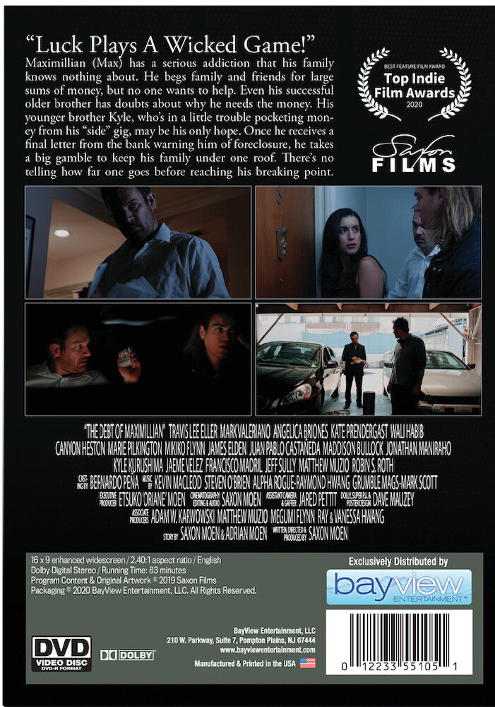 The Debt Of Maximillian - Back Panel - 