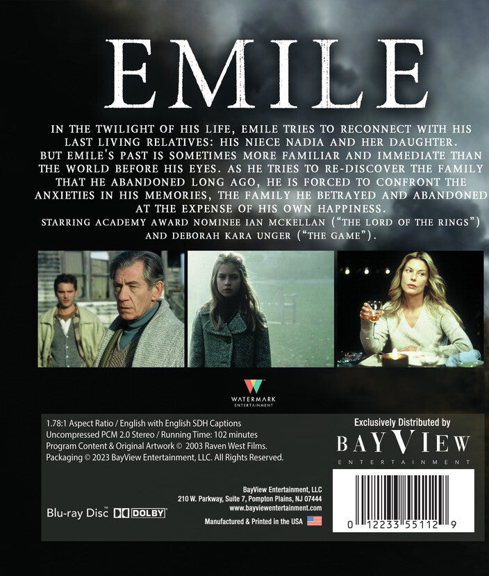 Emile [Blu-ray] - Back Panel - 
