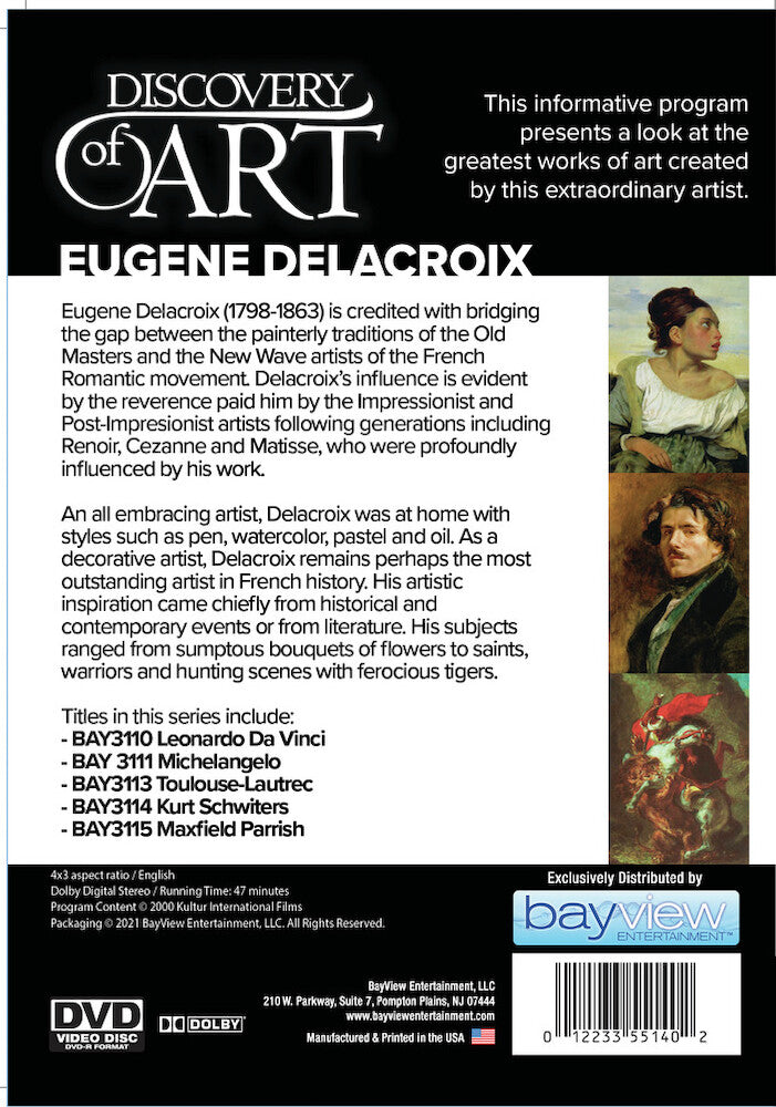 Discovery of Art: Eugene Delacroix - Back Panel - 