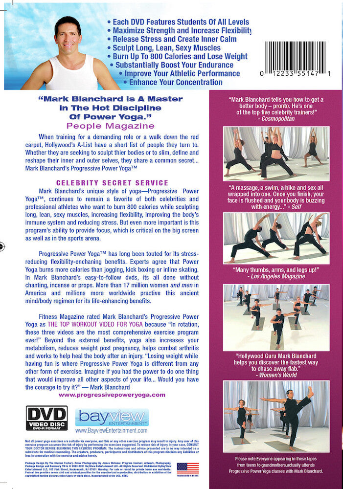 Progressive Power Yoga Volume 3 - Back Panel - 