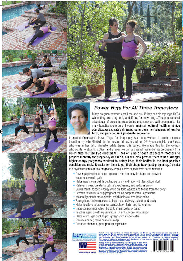 Progressive Power Yoga: Pregnancy - Back Panel - 