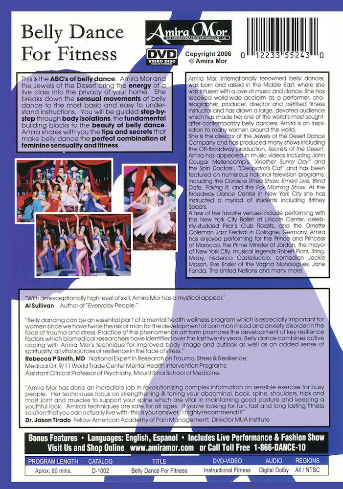 Amira Mor: Belly Dance for Fitness - Back Panel - 