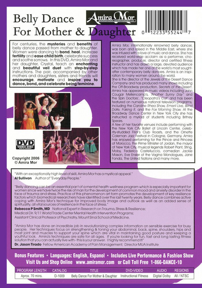 Amira Mor: Belly Dance for Mother & Daughter - Back Panel - 