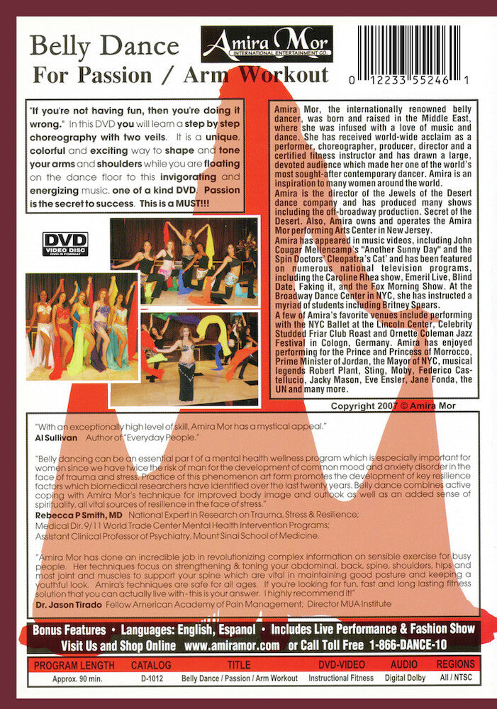 Amira Mor: Belly Dance Passion - Back Panel - 