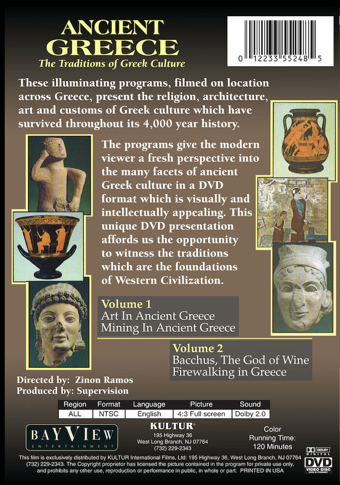 Ancient Greece: The Traditions Of Greek Culture - Back Panel - 