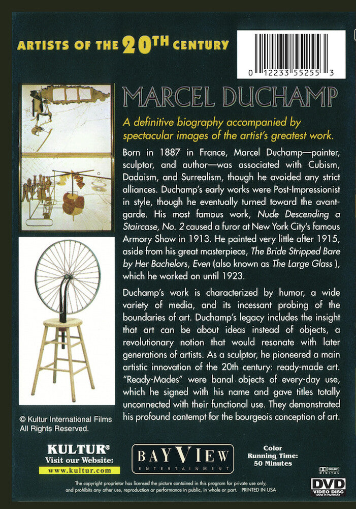Artists Of The 20th Century: Marcel Duchamp - Back Panel - 