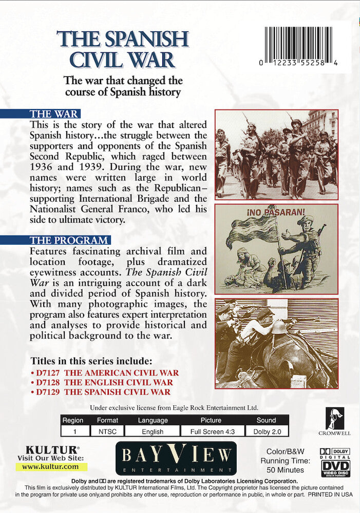 Brother Against Brother: The Spanish Civil War - Back Panel - 