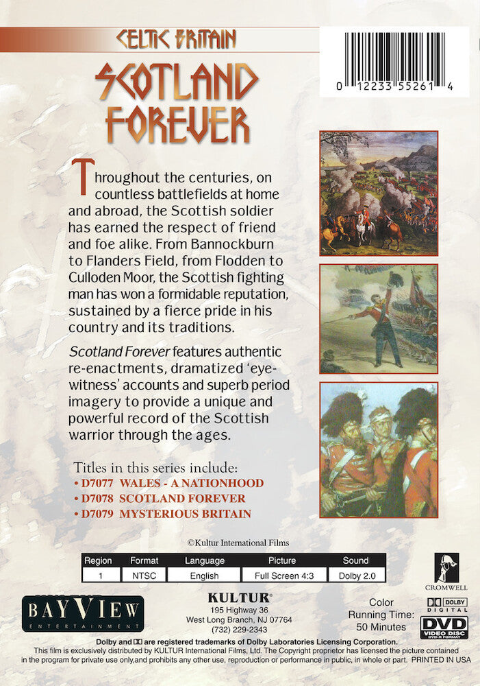 Celtic Britain: Scotland Forever - Back Panel - 