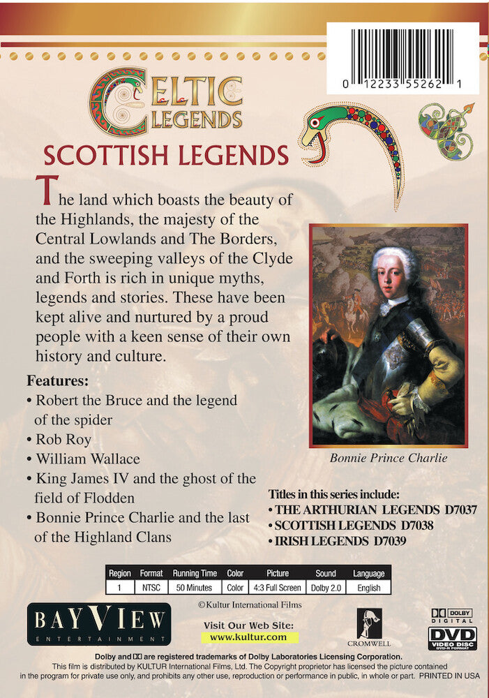 Celtic Legends: Scottish Legends - Back Panel - 