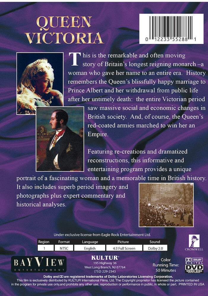 Great Queens of England: Queen Victoria - Back Panel - 