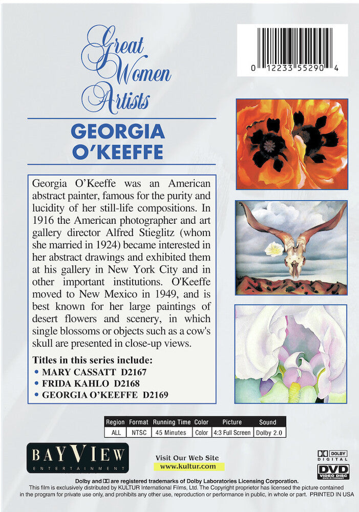 Great Women Artists: Georgia O'Keefe - Back Panel - 