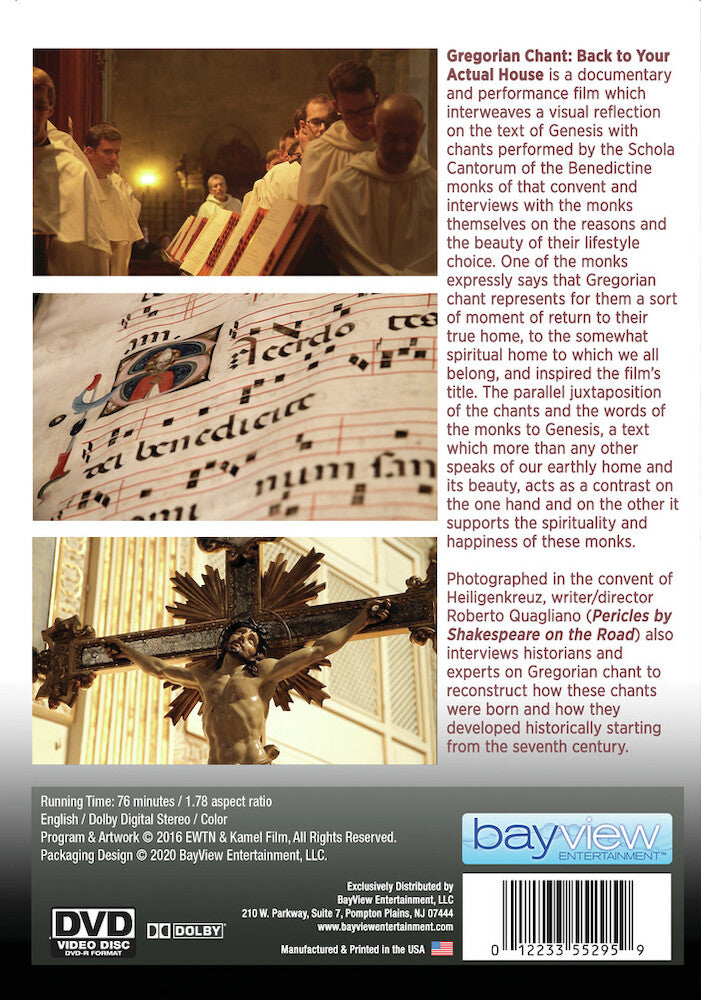 Gregorian Chant: Back to Your Actual House - Back Panel - 