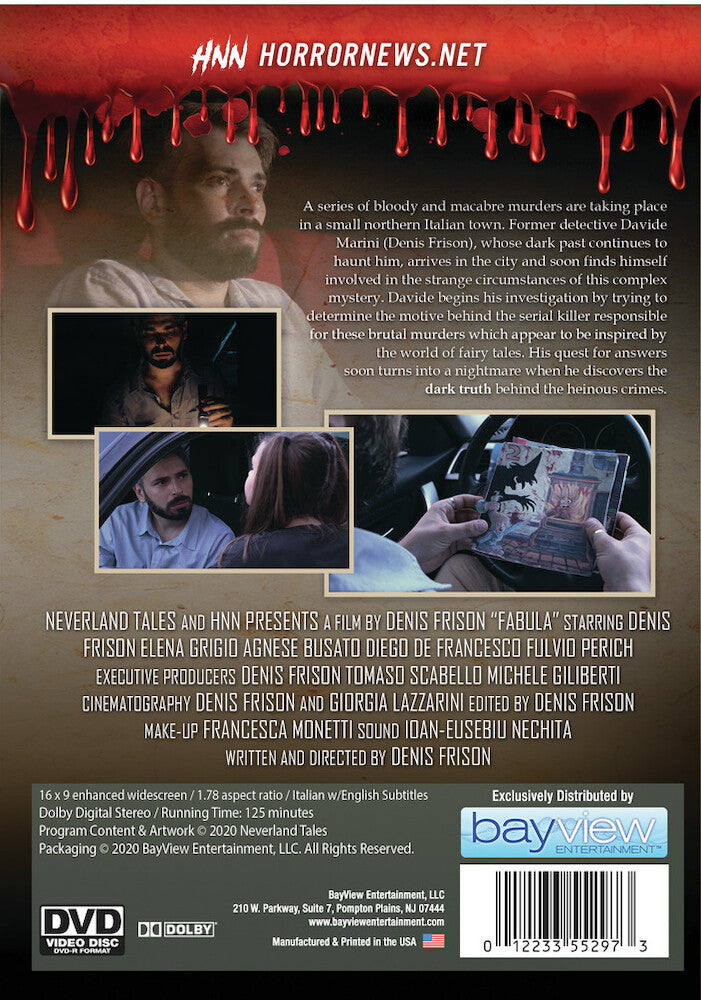 Horror Asylum Presents: Fabula - Back Panel - 