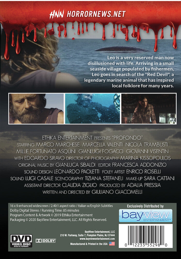 Horror Asylum Presents: Profondo - Back Panel - 