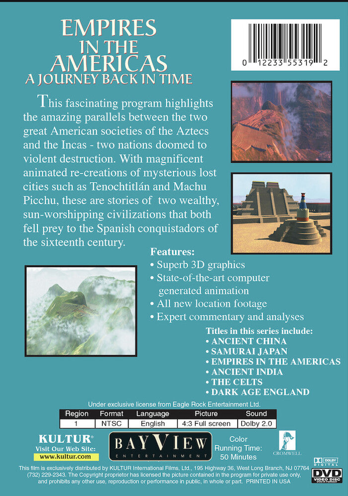 Lost Treasures of the Ancient World: Empires In The Americas - Back Panel - 