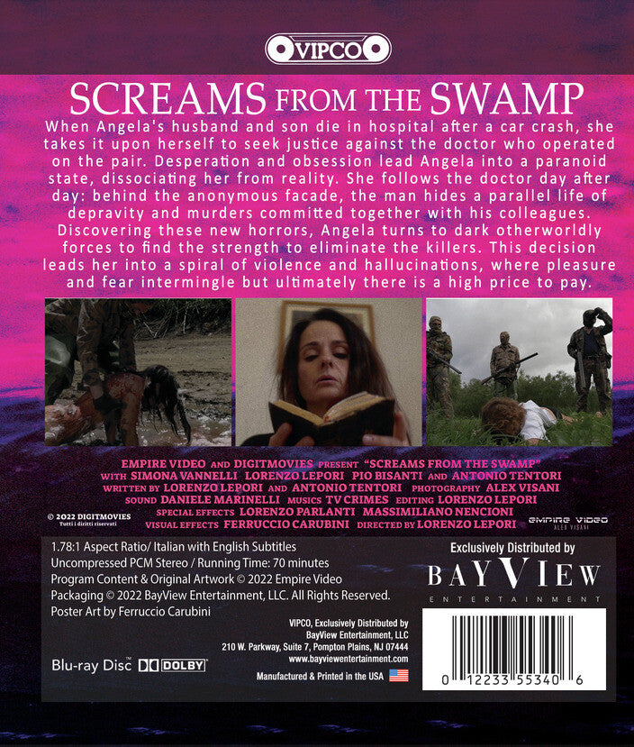 Screams From The Swamp [Blu-ray] - Back Panel - 